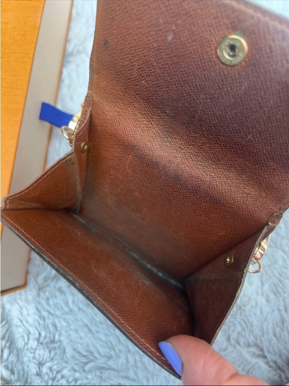 Louis Vuitton Monogram Mini Wallet with Gold Chain - Brown - Picture 3 of 9